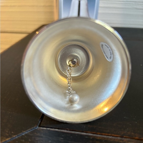 Vintage Silver Plated Table Bell With Strass Swarovski Crystals And Box - Picture 3 of 6